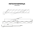 Металлочерепица МЕТАЛЛ ПРОФИЛЬ Ламонтерра (AGNETA-03-Copper\Copper-0.5)